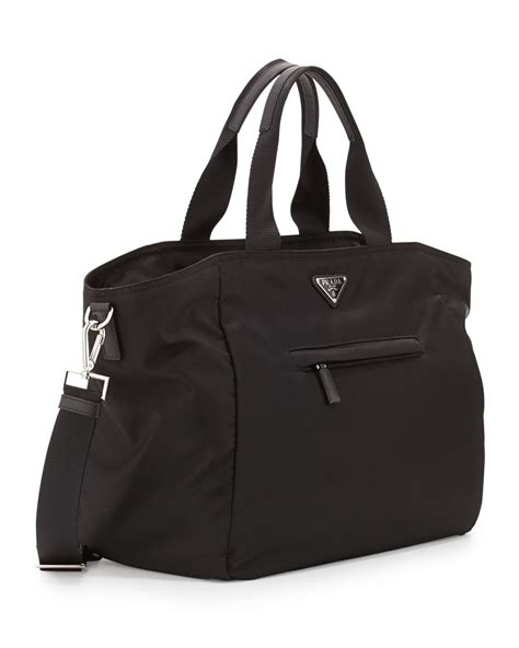 prada extra large tote|Prada nylon small tote.